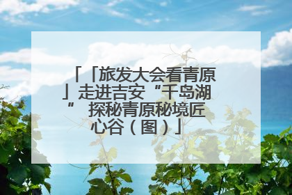 「旅发大会看青原」走进吉安“千岛湖” 探秘青原秘境匠心谷（图）