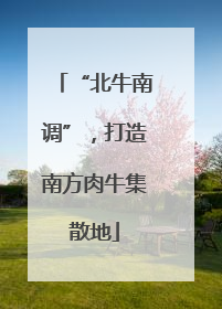 “北牛南调”，打造南方肉牛集散地