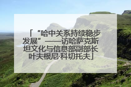 “哈中关系持续稳步发展”——访哈萨克斯坦文化与信息部副部长叶夫根尼·科切托夫