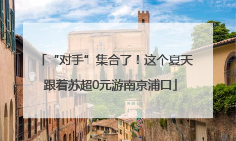 “对手”集合了！这个夏天跟着苏超0元游南京浦口