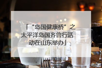 “岛国健康桥”之太平洋岛国齐鲁行活动在山东举办