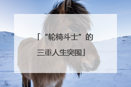 “轮椅斗士”的三重人生突围