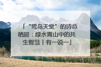 “鹭鸟天堂”的诗意栖居：绿水青山中的共生智慧丨有一说一