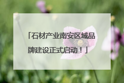 石材产业南安区域品牌建设正式启动！