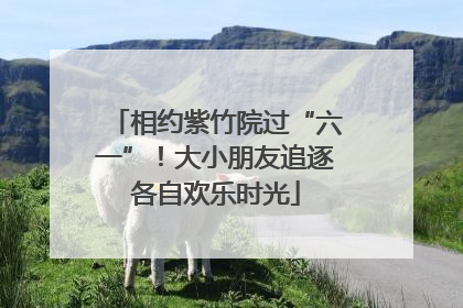 相约紫竹院过“六一”！大小朋友追逐各自欢乐时光