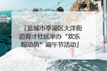 盐城市亭湖区大洋街道育才社区举办“欢乐粽动员”端午节活动