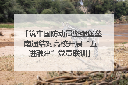 筑牢国防动员坚强堡垒 南通结对高校开展“五进融建”党员联训