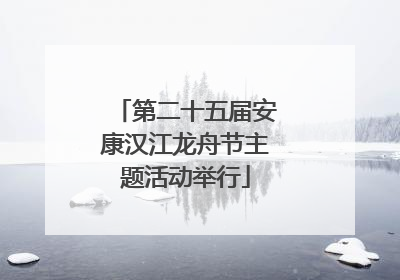 第二十五届安康汉江龙舟节主题活动举行
