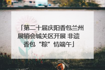 第二十届庆阳香包兰州展销会城关区开展 非遗香包“粽”情端午