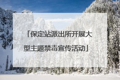 保定站派出所开展大型主题禁毒宣传活动