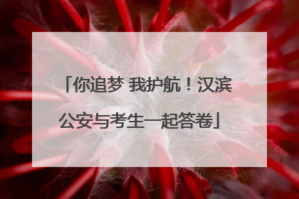 你追梦 我护航！汉滨公安与考生一起答卷