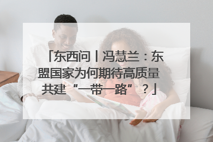 东西问丨冯慧兰：东盟国家为何期待高质量共建“一带一路”？