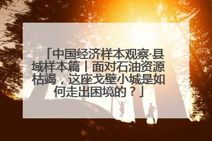 中国经济样本观察·县域样本篇丨面对石油资源枯竭，这座戈壁小城是如何走出困境的？