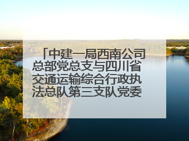 中建一局西南公司总部党总支与四川省交通运输综合行政执法总队第三支队党委、万源市草坝镇莲花院村党支部开展党建联建