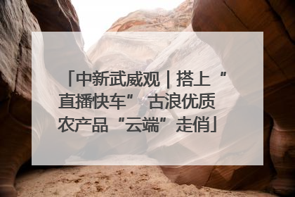 中新武威观｜搭上“直播快车” 古浪优质农产品“云端”走俏