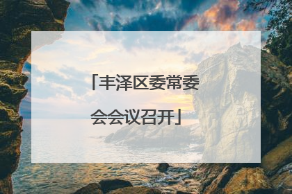 丰泽区委常委会会议召开