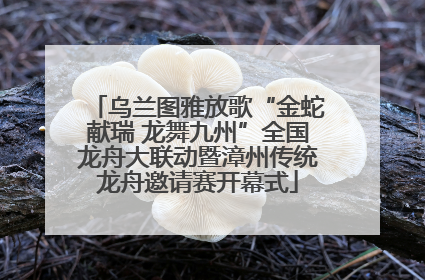 乌兰图雅放歌“金蛇献瑞 龙舞九州”全国龙舟大联动暨漳州传统龙舟邀请赛开幕式