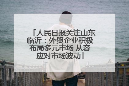人民日报关注山东临沂：外贸企业积极布局多元市场 从容应对市场波动