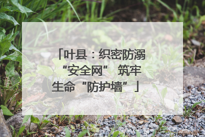 叶县：织密防溺“安全网” 筑牢生命“防护墙”