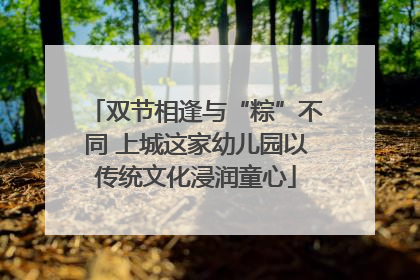 双节相逢与“粽”不同 上城这家幼儿园以传统文化浸润童心