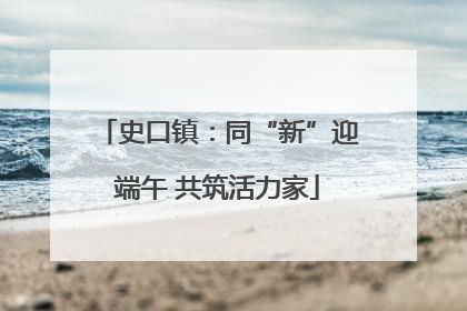 史口镇：同“新”迎端午 共筑活力家