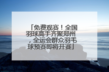 免费观赛！全国羽球高手齐聚郑州，全运会群众羽毛球预赛即将开赛