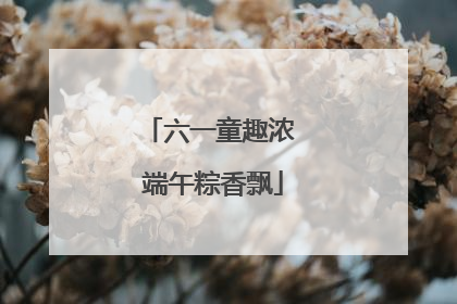 六一童趣浓 端午粽香飘