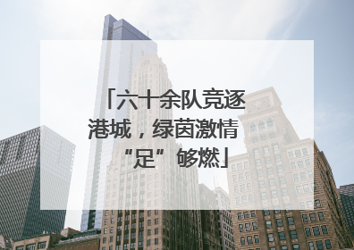 六十余队竞逐港城，绿茵激情“足”够燃
