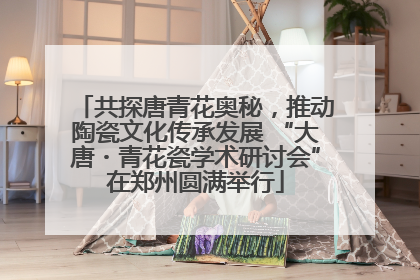 共探唐青花奥秘，推动陶瓷文化传承发展 “大唐・青花瓷学术研讨会”在郑州圆满举行