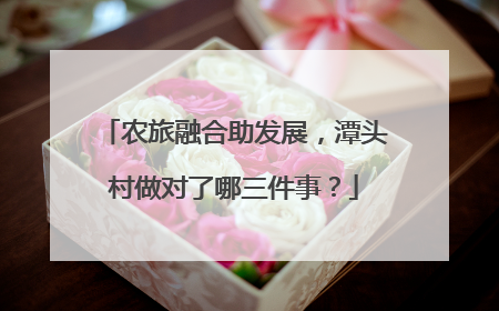 农旅融合助发展，潭头村做对了哪三件事？