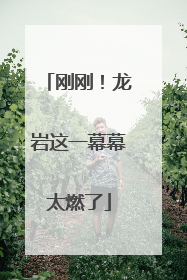 刚刚！龙岩这一幕幕太燃了