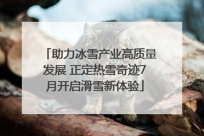 助力冰雪产业高质量发展 正定热雪奇迹7月开启滑雪新体验
