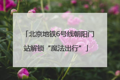 北京地铁6号线朝阳门站解锁“魔法出行”