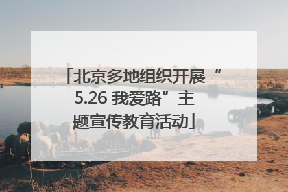 北京多地组织开展“5.26 我爱路”主题宣传教育活动