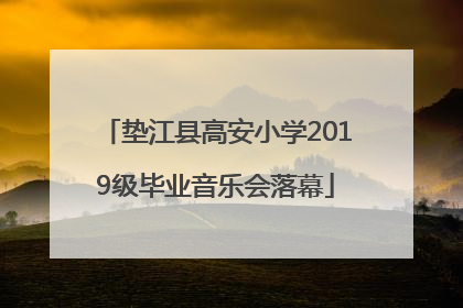 垫江县高安小学2019级毕业音乐会落幕