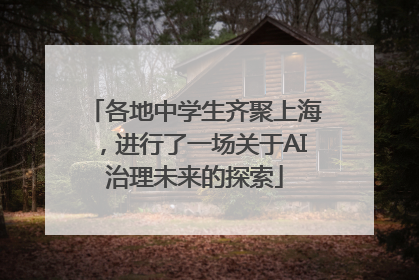各地中学生齐聚上海，进行了一场关于AI治理未来的探索