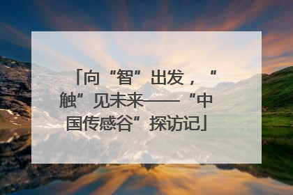 向“智”出发，“触”见未来——“中国传感谷”探访记