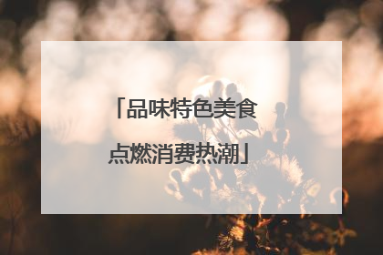 品味特色美食 点燃消费热潮