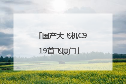 国产大飞机C919首飞厦门