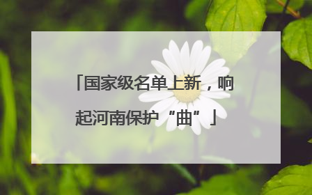 国家级名单上新，响起河南保护“曲”