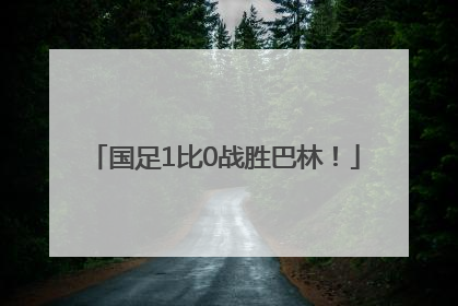 国足1比0战胜巴林！