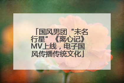国风男团“未名行星”《离心记》MV上线，电子国风传播传统文化