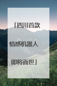 四川首款情感机器人即将面世