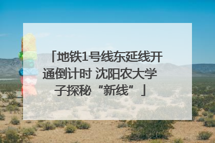 地铁1号线东延线开通倒计时 沈阳农大学子探秘“新线”