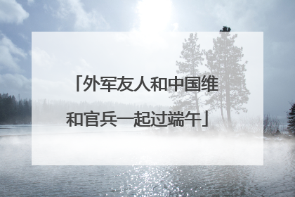 外军友人和中国维和官兵一起过端午