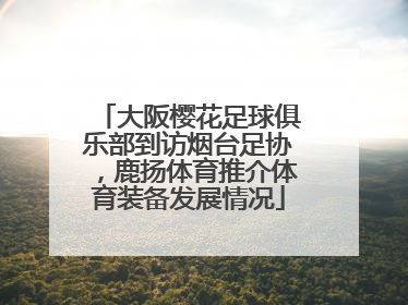 大阪樱花足球俱乐部到访烟台足协，鹿扬体育推介体育装备发展情况