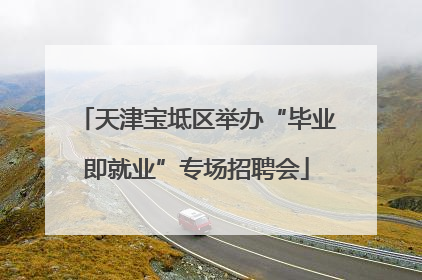 天津宝坻区举办“毕业即就业”专场招聘会