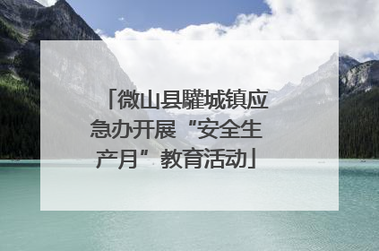 微山县驩城镇应急办开展“安全生产月”教育活动