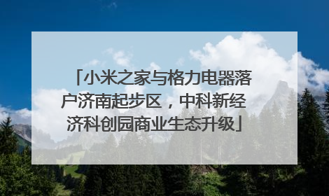 小米之家与格力电器落户济南起步区，中科新经济科创园商业生态升级