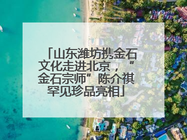 山东潍坊携金石文化走进北京，“金石宗师”陈介祺罕见珍品亮相